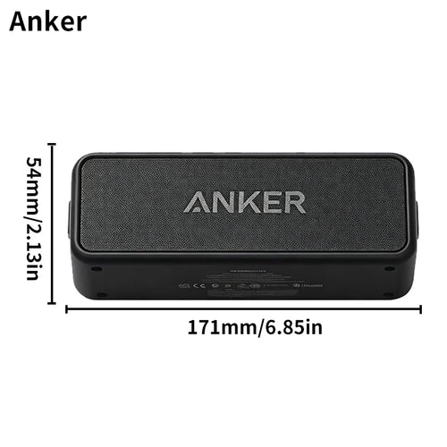 Bocina Bluetooth Anker Soundcore 2 · portátil, 12 W, resistente al agua (A3105)