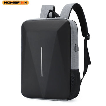 Mochila antirrobo HOMEFISH de carcasa rígida · puerto USB para laptop