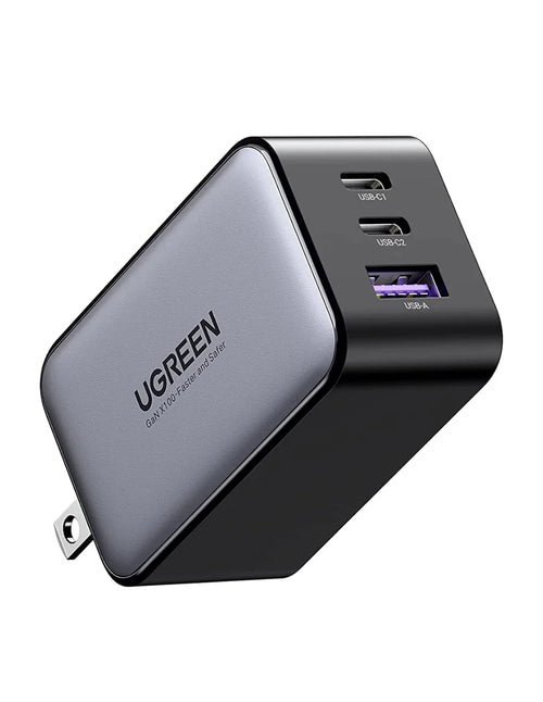 Cargador UGREEN Nexode 65W GaN con 3 puertos USB-C