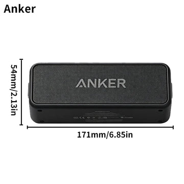 Bocina Bluetooth Anker Soundcore 2 · portátil, 12 W, resistente al agua (A3105)