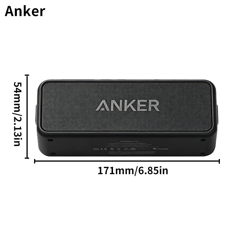 Bocina Bluetooth Anker Soundcore 2 · portátil, 12 W, resistente al agua (A3105)