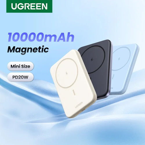 Ugreen power bank magnético 10,000 mAh Qi2 con carga inalámbrica