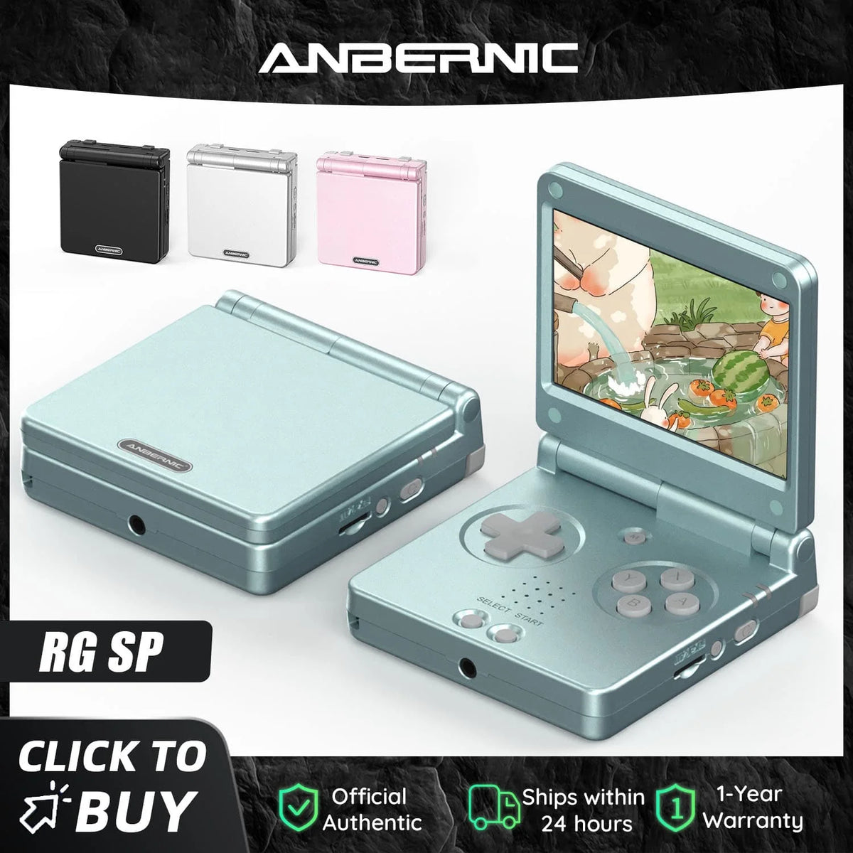 Anbernic RG SP – Consola portátil retro plegable de 3.4"