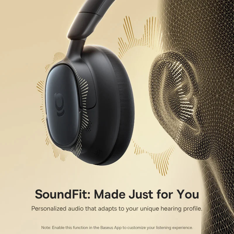 Baseus Bowie MH1 audífonos over-ear con cancelación de ruido y 80 h