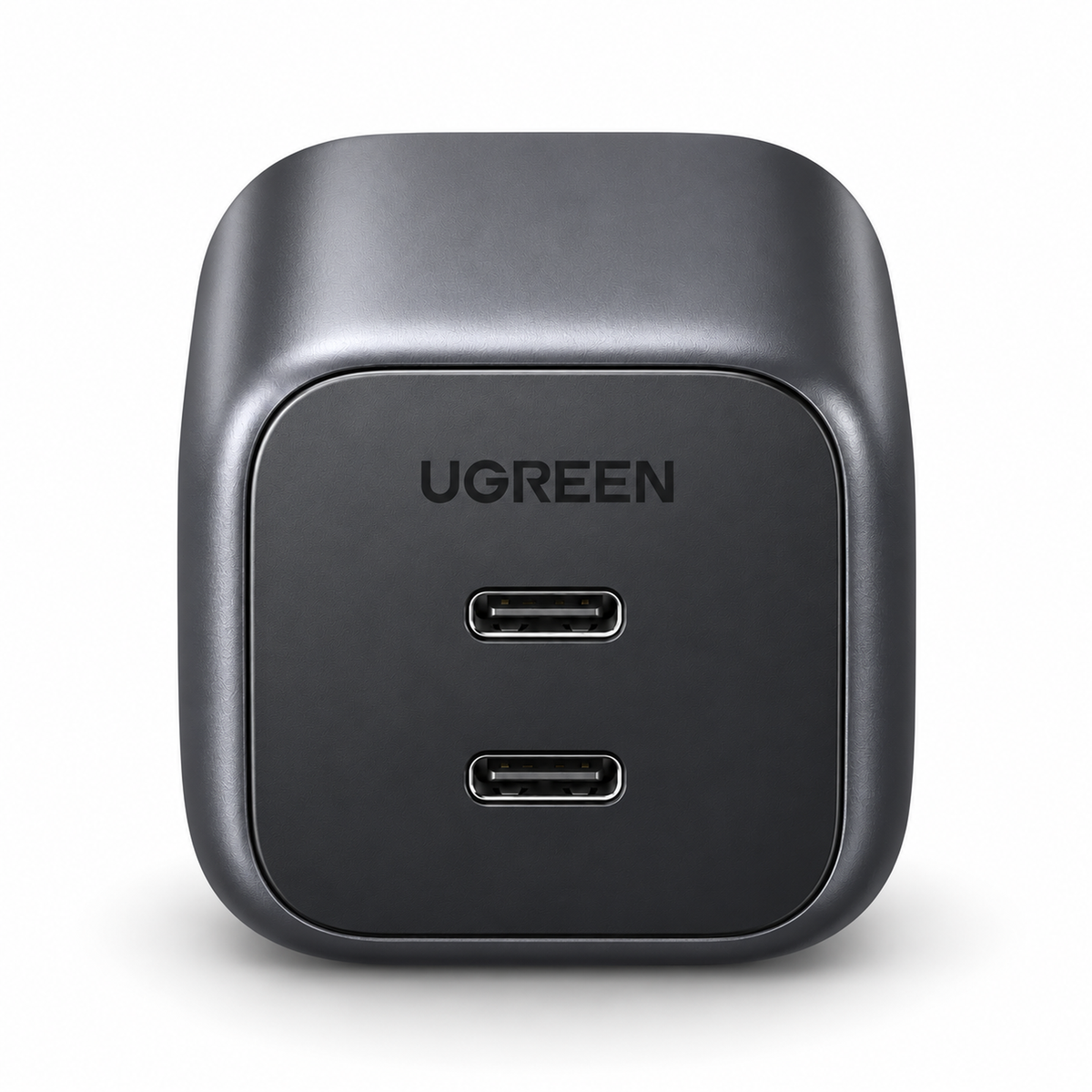 Cargador Ugreen GaN 45W detalle de puertos USB-C