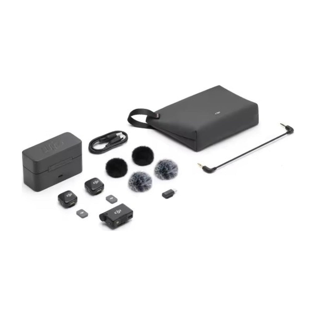 DJI Mic Mini kit completo con estuche, receptor y transmisores