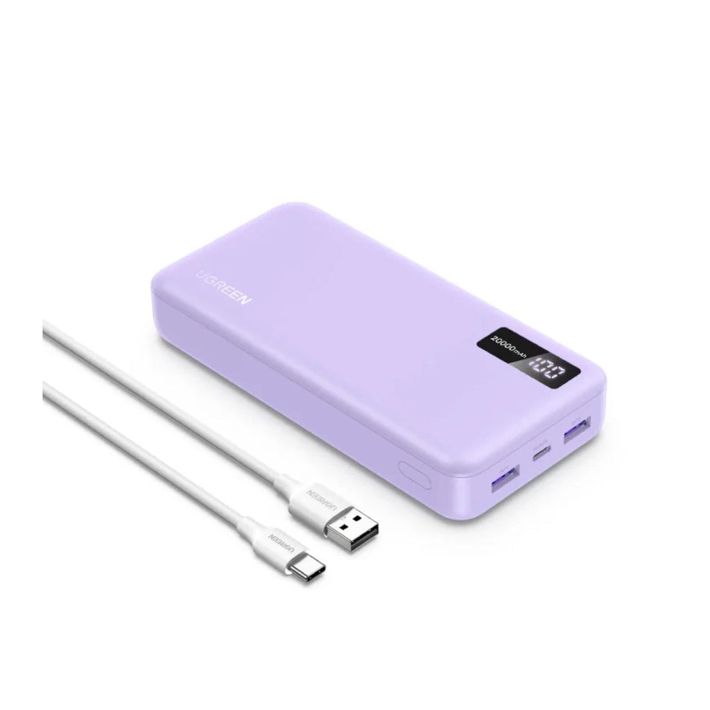 Batería portátil Ugreen 20,000 mAh morada