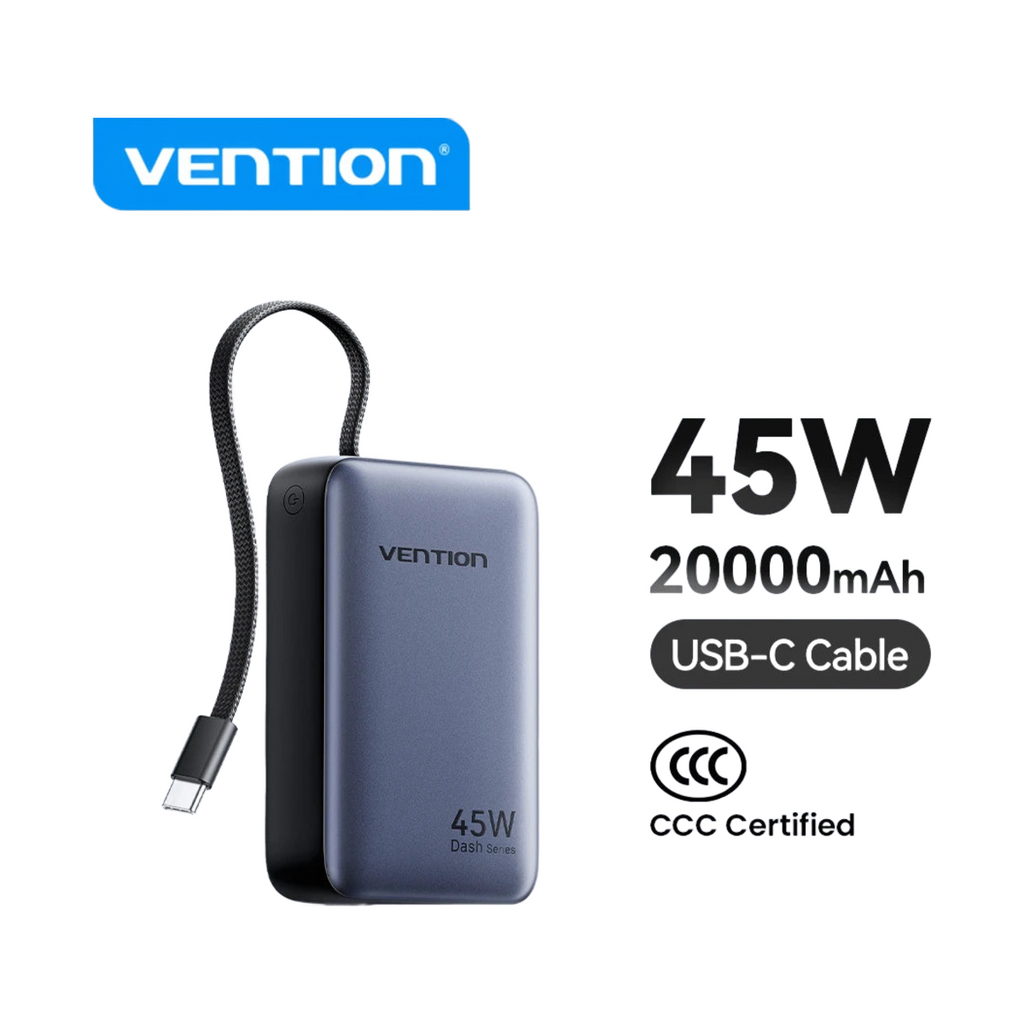Vention batería 20,000 mAh 45 W